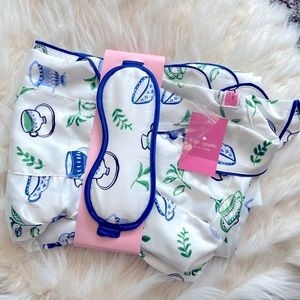 Kate Spade Tea Cup Pajamas & Eye Mask